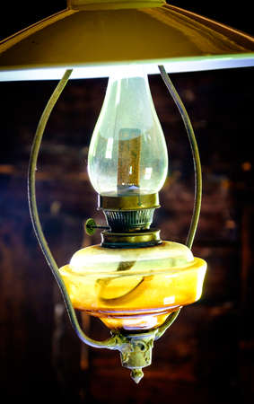 old lamp at the ceiling