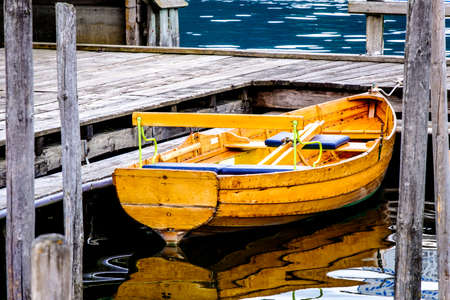 old boat at a jetty