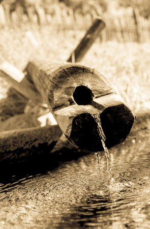 old well at a farmの写真素材