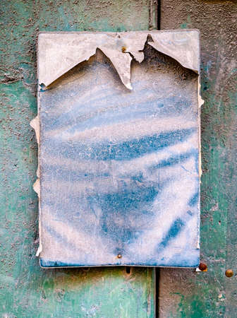 old blank board with space for text