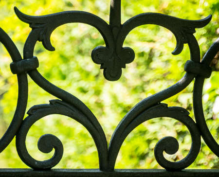 part of an old fence - close-up