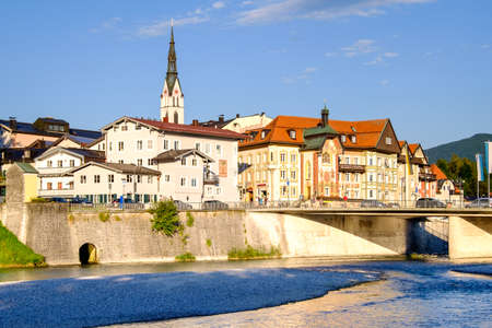 old town of the famous village bad toelz in bavaria - germanyの写真素材