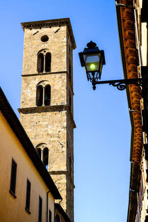 old town of volterra - italyの写真素材
