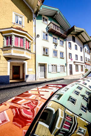 famous old town of bad toelz - bavariaの写真素材