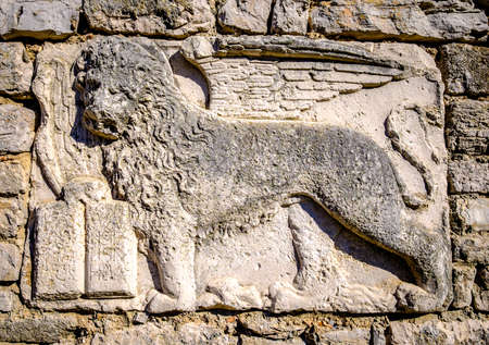 old venezian lion ornament - photoの写真素材