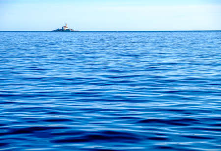 old lighthouse in rovinj - croatiaの写真素材