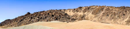 desert at pico del teide - spain's highest mountain in tenerife - canariesの写真素材