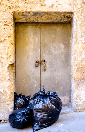 old wooden front door - photoの写真素材