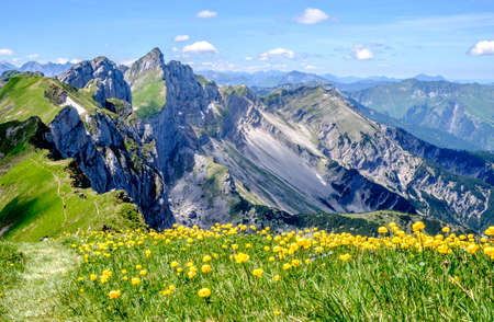 rofan mountains in austria - european alpsの写真素材