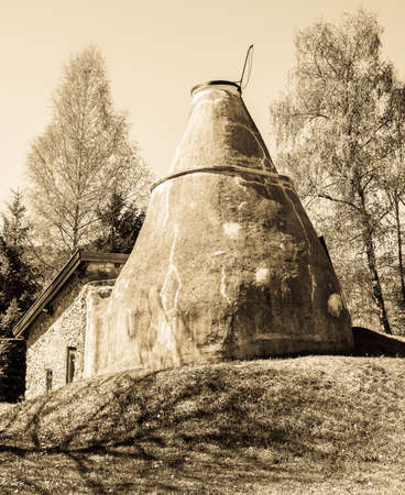 old lime kiln - bavaria - germanyの写真素材