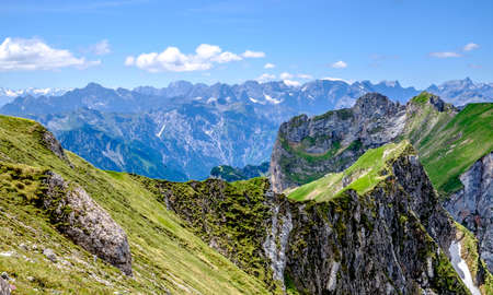 rofan mountains in austria - european alpsの写真素材