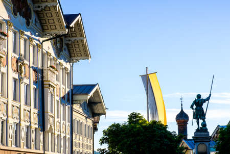 old town of bad toelz - bavariaの写真素材