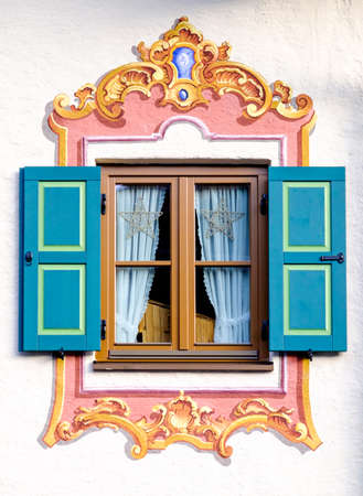 old window and flowers - photoの写真素材