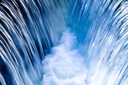 nice small waterfall at a forest