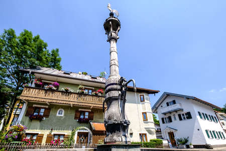 old town of bad toelz - bavaria - germanyの写真素材