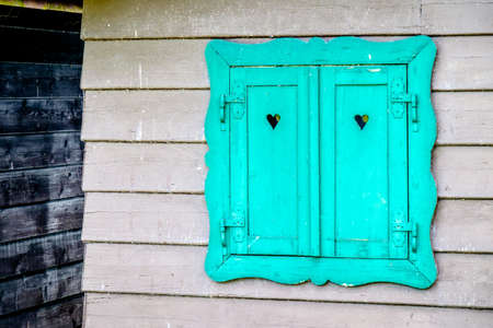 typical old wooden window - bavaria
