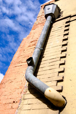 old roof gutter - nice background