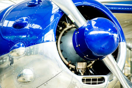 old propeller of a plane - closeupの写真素材