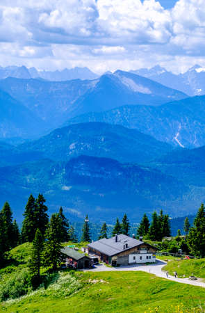 old farmhouse at the european alpsの写真素材