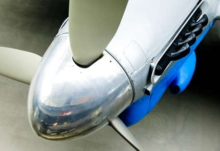 old propeller of a plane - closeup