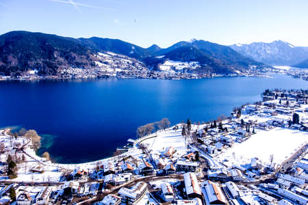 bad wiessee at the tegernsee-lake in bavaria