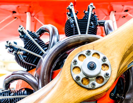 old propeller of a plane - closeupの写真素材