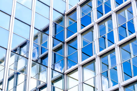 Reflections at a modern office building