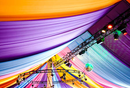 modern circus tent - closeup - photo