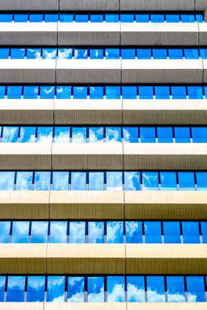 reflections at a modern office building