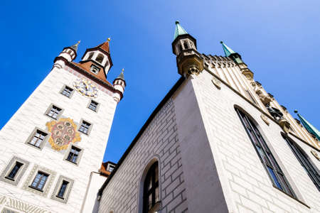 the old city hall of munich - bavaria - germanyの写真素材