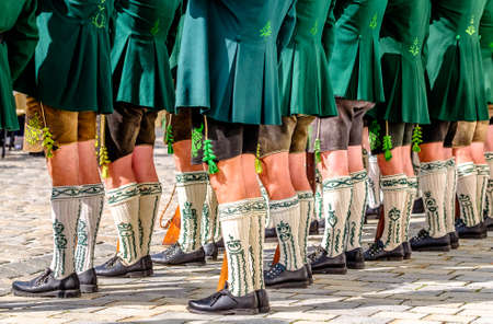 part of a typical bavarian musicanの写真素材
