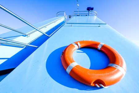 lookout tower at a ferryの写真素材