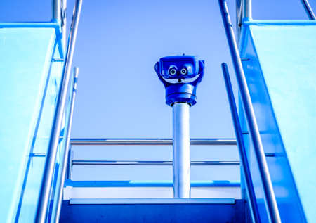 lookout tower at a ferryの写真素材