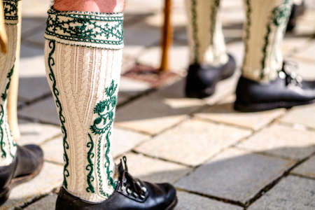 part of a typical bavarian musicanの写真素材