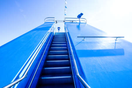 lookout tower at a ferryの写真素材