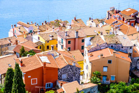old town of rovinj - croatiaの写真素材