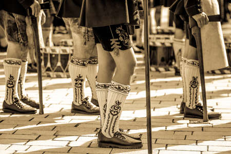 part of a typical bavarian musicanの写真素材