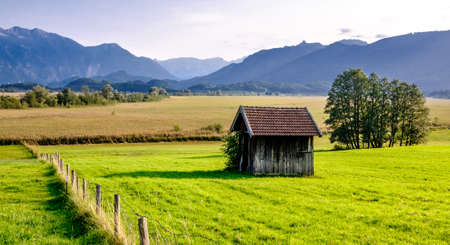 landscape murnauer moos - bavaria - germanyの写真素材