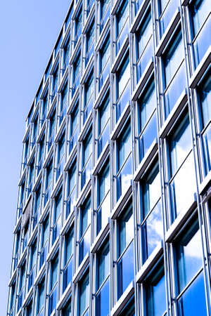 reflections at a modern office building
