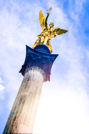 famous friedensengel in munich - germany - Bogenhausen - 1896の写真素材