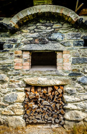 old oven at a farmの写真素材