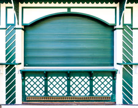 old box office at a streetの写真素材