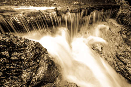 waterfall in kreuth - bavaria - germanyの写真素材