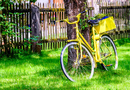 beautiful old bike - close upの写真素材