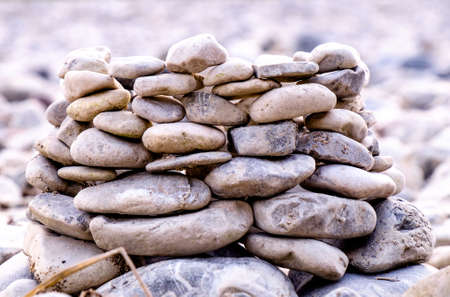 nice stack rocks at the kaunertal in austriaの写真素材