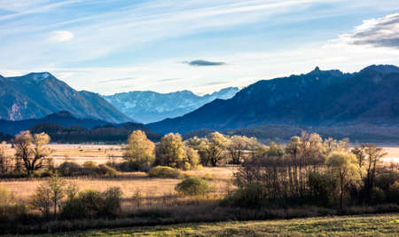 landscape murnauer moos - bavaria - germanyの写真素材