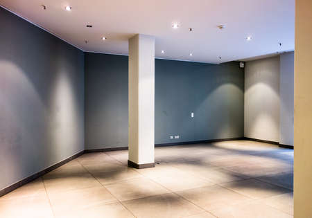 empty room at a gallery - nice backgroundの写真素材