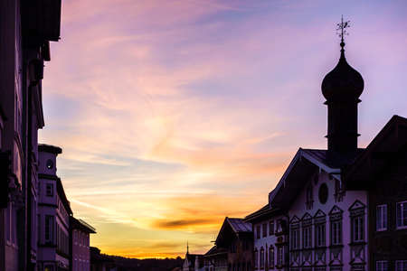 old town of bad toelz - bavariaの写真素材