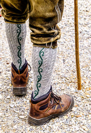 part of a typical bavarian clothingの写真素材