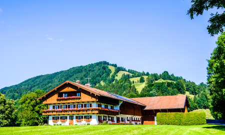 old bavarian farmhouse near munich - germany